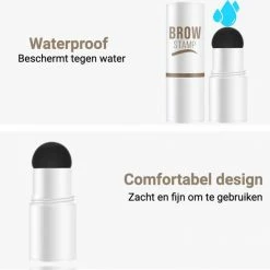 Merkloos Premium Wenkbrauw Stempel - Wenkbrauw Sjabloon - Wenkbrauwstempel - Brow Stamp - 10 Sjablonen - Borsteltje - Herbruikbaar - Waterdicht - Cadeau Voor Haar - Lichtbruin -Givenchy-winkel 550x527 9