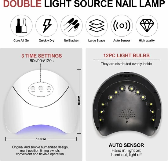 Royala M4X. - Gellak Starterspakket 15 Kleuren - Topcoat Basecoat - Gelpolish Set - Gellak - Gellak Set - UV LED Lamp 36W - Manicure - Nagellak - Nail Art - 15 Kleuren Gel Polish - Nagellakset - Gellakset 9 Royala M4X. - Gellak Starterspakket 15 Kleuren - Topcoat Basecoat - Gelpolish Set - Gellak - Gellak Set - UV LED Lamp 36W - Manicure - Nagellak - Nail Art - 15 Kleuren Gel Polish - Nagellakset - Gellakset - Afbeelding 9