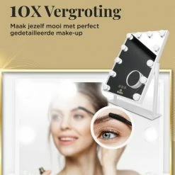 Great’s® Great's® Hollywood Make Up Spiegel Met LED Verlichting - Visagie Spiegel - Incl. Close Up 10x - Wit 9 Great’s® Great's® Hollywood Make Up Spiegel Met LED Verlichting - Visagie Spiegel - Incl. Close Up 10x - Wit -Givenchy-winkel 550x530 16