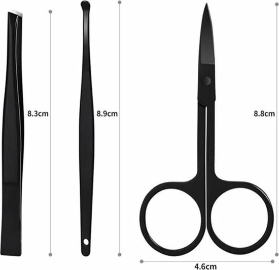 Fritzline Manicureset 7 Delig - Nagelset Incl. Nagelvijl & Nagelknipper - Blauw Leren Etui 6 Fritzline Manicureset 7 Delig - Nagelset Incl. Nagelvijl & Nagelknipper - Blauw Leren Etui - Afbeelding 6