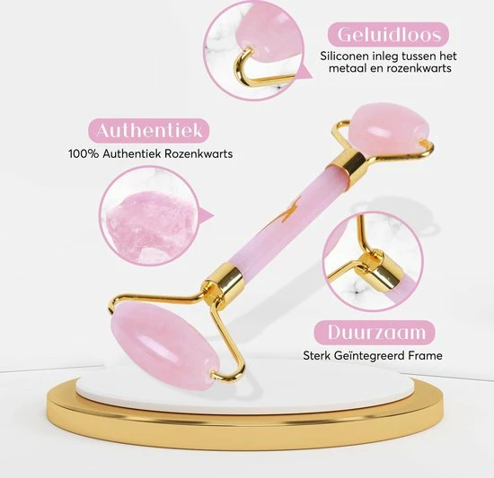 Sensage Rozenkwarts Roller Met Gua Sha Steen | Massage Jade Roller | 100% Natuurlijk Rose Quartz | Gezichtsroller | Face Roller | Roller | Gezichtsmassage | 4-delige Beauty Set 4 Sensage Rozenkwarts Roller Met Gua Sha Steen | Massage Jade Roller | 100% Natuurlijk Rose Quartz | Gezichtsroller | Face Roller | Roller | Gezichtsmassage | 4-delige Beauty Set - Afbeelding 4