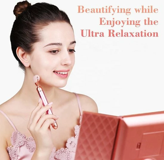Glamour Care - 5-in-1 Elektrische Jade Roller - Rose Gold 6 Glamour Care - 5-in-1 Elektrische Jade Roller - Rose Gold - Afbeelding 6