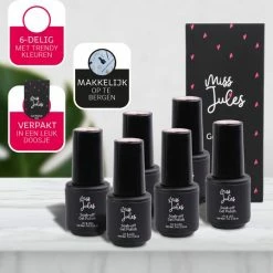 Miss Jules - 6-Delige Gellak Starterspakket - Nagellak - Kleur Roze, Grijs & Glitter - Glanzend & Dekkend Resultaat 13 Miss Jules - 6-Delige Gellak Starterspakket - Nagellak - Kleur Roze, Grijs & Glitter - Glanzend & Dekkend Resultaat -Givenchy-winkel 550x537 9