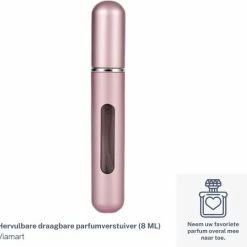 Viamart - Hervulbare Draagbare Parfumverstuiver - Uw Favoriete Parfum Altijd Bij De Hand - Roze - (8 ML)