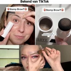Merkloos Premium Wenkbrauw Stempel - Wenkbrauw Sjabloon - Wenkbrauwstempel - Brow Stamp - 10 Sjablonen - Borsteltje - Herbruikbaar - Waterdicht - Cadeau Voor Haar - Lichtbruin -Givenchy-winkel 550x542 13