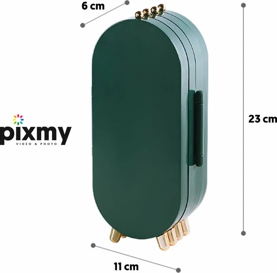 PIXMY Video & Photo PIXMY - Groen - Sieradenhouder - Oorbellenrekje - Sieradenrekje - Sieraden Organizer - Sieraden Doos - Sieraden Opbergen 8 PIXMY Video & Photo PIXMY - Groen - Sieradenhouder - Oorbellenrekje - Sieradenrekje - Sieraden Organizer - Sieraden Doos - Sieraden Opbergen - Afbeelding 8