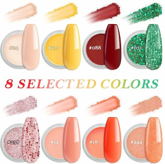 GLAMADOR Dipping Powder Nailset - Starter Kit - Aanvul Kit - 8 Kleuren - Dip Poeder - Meest Complete Starterspakket - Nagelset - Cadeau Voor Vrouwen - Rode Serie 10 GLAMADOR Dipping Powder Nailset - Starter Kit - Aanvul Kit - 8 Kleuren - Dip Poeder - Meest Complete Starterspakket - Nagelset - Cadeau Voor Vrouwen - Rode Serie - Afbeelding 10