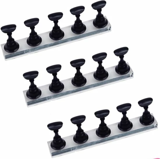 Merkloos Nagelhouder - 6-delig - Nagel Houder - Kunstnagel Houder - Tip Houder - Tiphouder - Oefen Display - Nagel Tips - Nail Art Oefenen - Nail Art - Nailart - Magnetisch - Professioneel - ZWART 1 Merkloos Nagelhouder - 6-delig - Nagel Houder - Kunstnagel Houder - Tip Houder - Tiphouder - Oefen Display - Nagel Tips - Nail Art Oefenen - Nail Art - Nailart - Magnetisch - Professioneel - ZWART