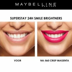 Maybelline SuperStay 24H Smile Brighters Lippenstift - 860 Crisp Magenta - Roze - Langhoudend 17 Maybelline SuperStay 24H Smile Brighters Lippenstift - 860 Crisp Magenta - Roze - Langhoudend -Givenchy-winkel 550x548 13
