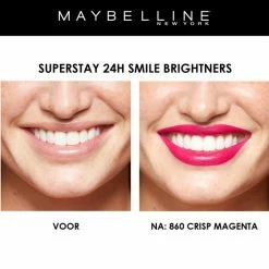 Maybelline SuperStay 24H Smile Brighters Lippenstift - 860 Crisp Magenta - Roze - Langhoudend 16 Maybelline SuperStay 24H Smile Brighters Lippenstift - 860 Crisp Magenta - Roze - Langhoudend -Givenchy-winkel 550x549 21