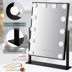 Bright Beauty Vanity Make Up Spiegel Met Verlichting - Zwart - Dimbaar Met Drie Lichtstanden 8 Bright Beauty Vanity Make Up Spiegel Met Verlichting - Zwart - Dimbaar Met Drie Lichtstanden -Givenchy-winkel 550x550 100