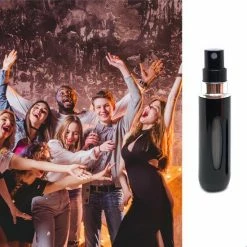MaxedMore Navulbare Parfumverstuiver 5ml Zwart - 65 Keer Spraybare Parfum Verstuiver - Hervulbaar Tasverstuiver Voor Parfum - Meeneem Mini Geur Flesje Voor Op Reis - Lipstick Formaat Navulbaar Parfumflesje -Givenchy-winkel 550x550 125
