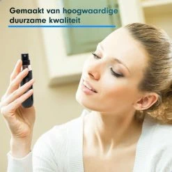 MaxedMore Navulbare Parfumverstuiver 5ml Zwart - 65 Keer Spraybare Parfum Verstuiver - Hervulbaar Tasverstuiver Voor Parfum - Meeneem Mini Geur Flesje Voor Op Reis - Lipstick Formaat Navulbaar Parfumflesje -Givenchy-winkel 550x550 129