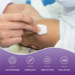 MediaRange Wattenbollen Wit 500 Stuks - Verbandwatten - Wattenbollen Van 0.4 G - Wattenschijfjes - Absorberende Wattenbollen - Uit Zuiver Katoen - -Givenchy-winkel 550x550 178