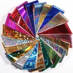 Set Van 50 X Transfer Nail Art Folie - Holografisch - Nagel Foil / Transferfolie - Nagelstickers - Nail Art Sparkolia