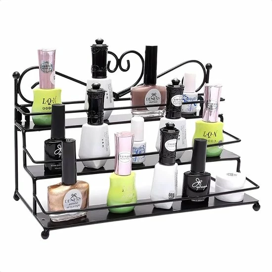 Confibel Nagellak Organizer - Nagellak Flesjes Houder - Essentiële Oliën Organizer - Rek Voor Flesjes - Wanddecoratie - Zwart 9 Confibel Nagellak Organizer - Nagellak Flesjes Houder - Essentiële Oliën Organizer - Rek Voor Flesjes - Wanddecoratie - Zwart - Afbeelding 9