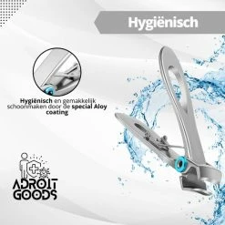 AdroitGoods Nagelknipper Set - Nageltang - Nagelschaar - Kalknagels - Teennagel - Pedicure - Incl. Nagelvijl - Grijs -Givenchy-winkel 550x550 283