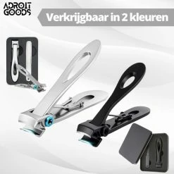 AdroitGoods Nagelknipper Set - Nageltang - Nagelschaar - Kalknagels - Teennagel - Pedicure - Incl. Nagelvijl - Grijs -Givenchy-winkel 550x550 284