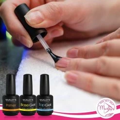 MURLEY'S MURLEY’s Primer Base Coat Top Coat 3 In 1 Set Voor Gellak Polygel Acryl Basecoat & Topcoat - 3x 15ml - Gel Nagellak - Gelnagellak - UV / LED Lamp Gelnagels -Givenchy-winkel 550x550 350