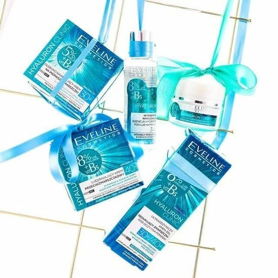 Eveline Cosmetics Hyaluron Clinic Deeply Moisturizing Cream Day & Night 30+ 50ml. 2 Eveline Cosmetics Hyaluron Clinic Deeply Moisturizing Cream Day & Night 30+ 50ml. - Afbeelding 2