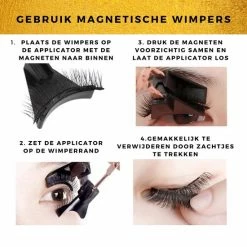Merkloos Magnetische Wimpers Met Applicator - Nepwimpers - Magnetic Lashes - Wimpers Magnetisch - Magnetische Wimpers Zonder Eyeliner - 2 Stuks - Inclusief Applicator -Givenchy-winkel 550x550 413