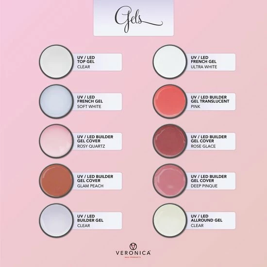 Veronica NAIL-PRODUCTS UV / LED BUILDER Gel Clear, 15 Ml, Middelvisceus Nagel Gel Voor De Mooiste French Manicure Gelnagels, Maar Ook Voor De Natuurlijke Look! 3 Veronica NAIL-PRODUCTS UV / LED BUILDER Gel Clear, 15 Ml, Middelvisceus Nagel Gel Voor De Mooiste French Manicure Gelnagels, Maar Ook Voor De Natuurlijke Look! - Afbeelding 3