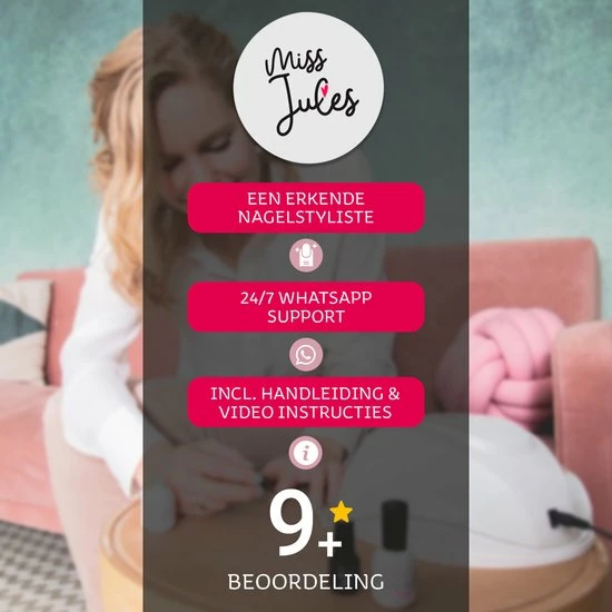 Miss Jules - 6-Delige Gellak Starterspakket - Nagellak - Kleur Roze, Grijs & Glitter - Glanzend & Dekkend Resultaat 4 Miss Jules - 6-Delige Gellak Starterspakket - Nagellak - Kleur Roze, Grijs & Glitter - Glanzend & Dekkend Resultaat - Afbeelding 4