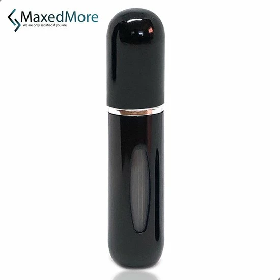 Giftshop JR Parfumflesje - Parfumflesje Voor In Vliegtuig - Hervulbaar - Navulbare Parfum Verstuiver - Voor Op Reis - Lipstick Formaat - 5ML - Zwart 1 Giftshop JR Parfumflesje - Parfumflesje Voor In Vliegtuig - Hervulbaar - Navulbare Parfum Verstuiver - Voor Op Reis - Lipstick Formaat - 5ML - Zwart