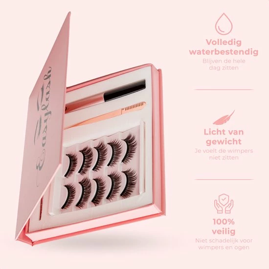 EasyLash Magnetische Wimperset Incl. EasyBrow Wenkbrauw Kit Donkerbruin T.w.v. 30 Lashes Lash Lift - Wimpers - Wimperextensions Wenkbrauw Stempel Wenkbrauw Sjabloon 8 EasyLash Magnetische Wimperset Incl. EasyBrow Wenkbrauw Kit Donkerbruin T.w.v. 30 Lashes Lash Lift - Wimpers - Wimperextensions Wenkbrauw Stempel Wenkbrauw Sjabloon - Afbeelding 8