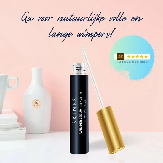 Skines Wimperserum Wimper Groei & Wimperlifting Vegan - Lange En Volle Wimpers 3ML 9 Skines Wimperserum Wimper Groei & Wimperlifting Vegan - Lange En Volle Wimpers 3ML - Afbeelding 9