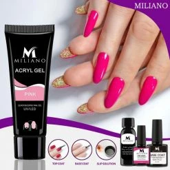 Miliano Polygel Kit - Polygel Nagels Starterspakket - Gellak Starterspakket - 6 Kleuren - Incl. UV LED Lamp & Etui -Givenchy-winkel 550x550 741