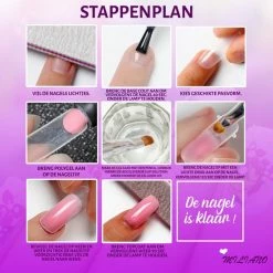 Miliano Polygel Kit - Polygel Nagels Starterspakket - Gellak Starterspakket - 6 Kleuren - Incl. UV LED Lamp & Etui -Givenchy-winkel 550x550 742