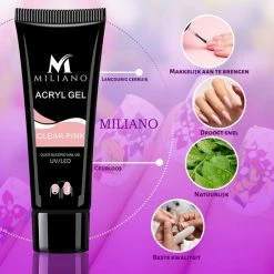 Miliano Polygel Kit - Polygel Nagels Starterspakket - Gellak Starterspakket - 6 Kleuren - Incl. UV LED Lamp & Etui -Givenchy-winkel 550x550 743