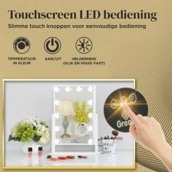 Great’s® Great's® Hollywood Make Up Spiegel Met LED Verlichting - Visagie Spiegel - Incl. Close Up 10x - Wit 10 Great’s® Great's® Hollywood Make Up Spiegel Met LED Verlichting - Visagie Spiegel - Incl. Close Up 10x - Wit -Givenchy-winkel 550x550 754