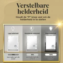 Great’s® Great's® Hollywood Make Up Spiegel Met LED Verlichting - Visagie Spiegel - Incl. Close Up 10x - Wit 12 Great’s® Great's® Hollywood Make Up Spiegel Met LED Verlichting - Visagie Spiegel - Incl. Close Up 10x - Wit -Givenchy-winkel 550x550 756