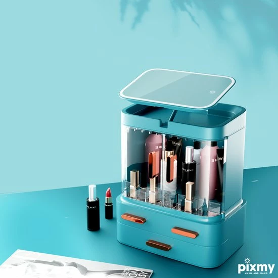 PIXMY - Make Up Organizer Ladekastje Sieraden Houder COMLLEDGroen 3 PIXMY - Make Up Organizer Ladekastje Sieraden Houder COMLLEDGroen - Afbeelding 3