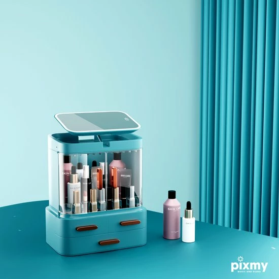 PIXMY - Make Up Organizer Ladekastje Sieraden Houder COMLLEDGroen 6 PIXMY - Make Up Organizer Ladekastje Sieraden Houder COMLLEDGroen - Afbeelding 6