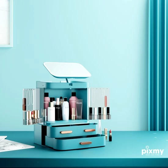 PIXMY - Make Up Organizer Ladekastje Sieraden Houder COMLLEDGroen 10 PIXMY - Make Up Organizer Ladekastje Sieraden Houder COMLLEDGroen - Afbeelding 10