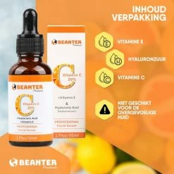 Beanter Vitamine C Serum - Vitamine E - Hyaluronzuur - 30ml -Gezichtsserum- Anti Rimpel - Anti Acne - Collageen - Verkleint Pori N - Tegen Pigmentvlekken - Herstelt UV Schade -Givenchy-winkel 550x550 845