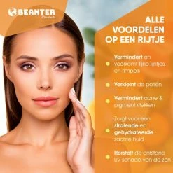 Beanter Vitamine C Serum - Vitamine E - Hyaluronzuur - 30ml -Gezichtsserum- Anti Rimpel - Anti Acne - Collageen - Verkleint Pori N - Tegen Pigmentvlekken - Herstelt UV Schade -Givenchy-winkel 550x550 850