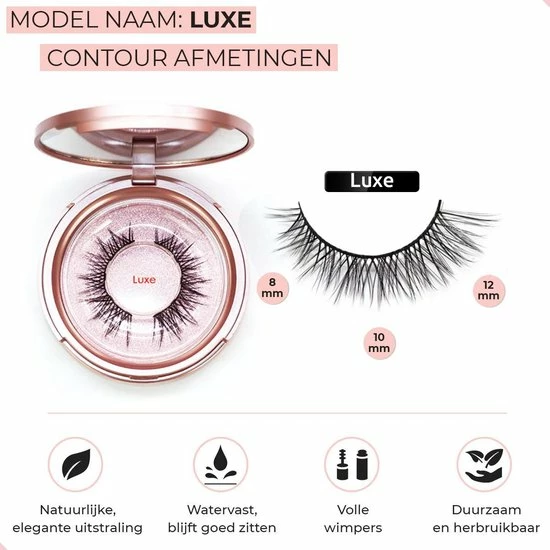 M5 Lashes M5 Magnetische Wimpers - Nepwimpers - Model: Luxe 8 M5 Lashes M5 Magnetische Wimpers - Nepwimpers - Model: Luxe - Afbeelding 8