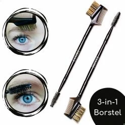 Essire Luxe Wenkbrauw Borstel - Wimperborstel - Wimperkam - 3-in-1