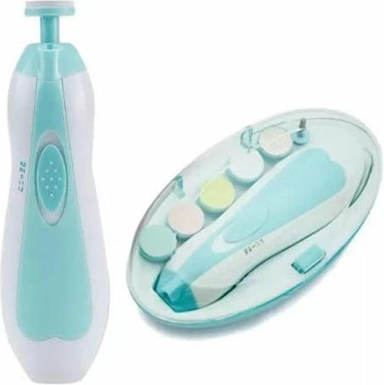 Merkloos Nagelvijl Set - Nagel Vijl Set - Electrische Baby Nagel Vijl - Veilig Nagels Verzorgen Met LED Licht For Baby, Peuter, Kinderen En Volwassenen - Met 6 Verschillende Vijlen En Verstelbare Snelheden 1 Merkloos Nagelvijl Set - Nagel Vijl Set - Electrische Baby Nagel Vijl - Veilig Nagels Verzorgen Met LED Licht For Baby, Peuter, Kinderen En Volwassenen - Met 6 Verschillende Vijlen En Verstelbare Snelheden