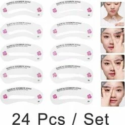 LOUZIR Wenkbrauw Sjablonen Set - 24 Stuks - Wenkbrauw Tekenen 11 LOUZIR Wenkbrauw Sjablonen Set - 24 Stuks - Wenkbrauw Tekenen -Givenchy-winkel 550x551 6
