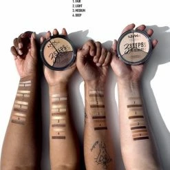 NYX Professional Makeup 3 Steps To Sculpt Face Sculpting Palette - Light 3STS02 - Highlighter En Contouring Make-up - 15 Gr 10 NYX Professional Makeup 3 Steps To Sculpt Face Sculpting Palette - Light 3STS02 - Highlighter En Contouring Make-up - 15 Gr -Givenchy-winkel 550x552 12