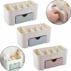 IBright Make-Up Organizer Met Lade - Cosmetica Opbergdoos - Bureau Organizer - Blauw 7 IBright Make-Up Organizer Met Lade - Cosmetica Opbergdoos - Bureau Organizer - Blauw -Givenchy-winkel 550x552 5