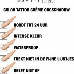 Maybelline Eye Studio Color Tattoo 24H Cream Oogschaduw - 150 Socialite - Roze 22 Maybelline Eye Studio Color Tattoo 24H Cream Oogschaduw - 150 Socialite - Roze -Givenchy-winkel 550x555 12