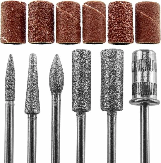 Royala - Manicure & Pedicure Set Elektrische Nagelvijl Nagelfrees - Nail Drill - Geschikt Voor Natuurlijke Nagels - Nepnagels - Gellak - Gelnagels - Acrylnagels - 6 Opzetstukken - Rood 9 Royala - Manicure & Pedicure Set Elektrische Nagelvijl Nagelfrees - Nail Drill - Geschikt Voor Natuurlijke Nagels - Nepnagels - Gellak - Gelnagels - Acrylnagels - 6 Opzetstukken - Rood - Afbeelding 9