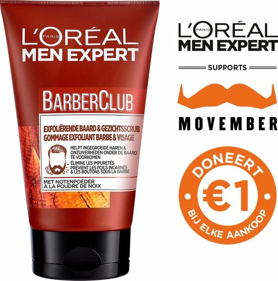 L?Or?al Paris Men Expert L Or Al Paris Men Expert Barber Club Exfoli Rende Baard & Gezichtsscrub - 100 Ml 3 L?Or?al Paris Men Expert L Or Al Paris Men Expert Barber Club Exfoli Rende Baard & Gezichtsscrub - 100 Ml - Afbeelding 3
