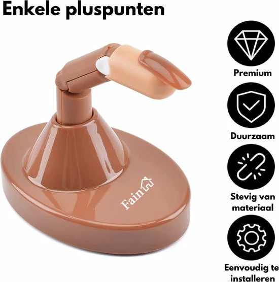 Fain Oefenhand Voor Nagels Nail Trainer Vinger All-in-1 Set Incl. 80 Kunstnagels Nail Art Nagel Set Nail Trainer Hand 7 Fain Oefenhand Voor Nagels Nail Trainer Vinger All-in-1 Set Incl. 80 Kunstnagels Nail Art Nagel Set Nail Trainer Hand - Afbeelding 7